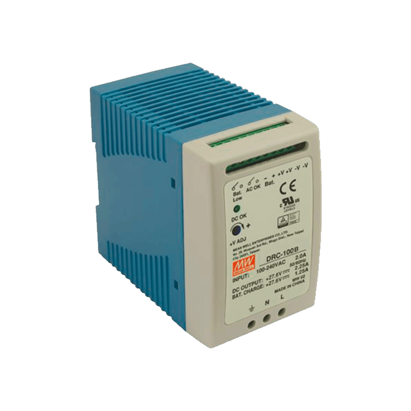 Fuente MEANWELL® DRC-100 para Carril DIN con Respaldo//MEANWELL® DRC-100 DIN Rail Power Supply Unit