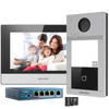 Kit Video-Interfono IP HIKVISION™ de 1 Pulsador (Incluye Switch)//HIKVISION™ 1-Button IP Video Intercom Kit (Includes Switch)