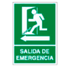 Placa de Emergencia/Evacuación Tipo 1 (Lámina - Clase A)//Emergency/Evacuation Signboard Type 1 (Plastic Sheet - Class A)