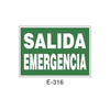 Placa de Emergencia/Evacuación Tipo 1 (Lámina - Clase A)//Emergency/Evacuation Signboard Type 1 (Plastic Sheet - Class A)