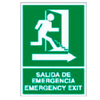 Placa de Emergencia/Evacuación Tipo 1 (Lámina - Clase A)//Emergency/Evacuation Signboard Type 1 (Plastic Sheet - Class A)