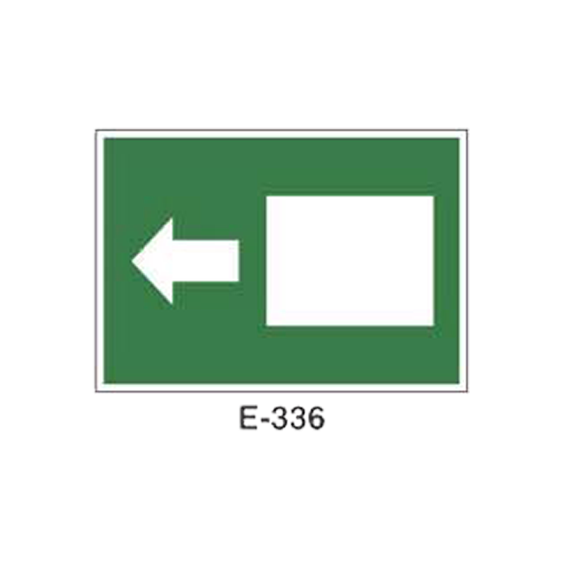 Placa de Emergencia/Evacuación Tipo 1 (Placa - Clase B)//Emergency/Evacuation Signboard Type 1 (Plastic Sheet - Class B)