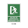 Placa de Emergencia/Evacuación Tipo 2 (Lámina - Clase A)//Emergency/Evacuation Signboard Type 2 (Plastic Sheet - Class A)