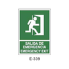 Placa de Emergencia/Evacuación Tipo 2 (Lámina - Clase A)//Emergency/Evacuation Signboard Type 2 (Plastic Sheet - Class A)