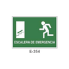 Placa de Emergencia/Evacuación Tipo 2 (Lámina - Clase A)//Emergency/Evacuation Signboard Type 2 (Plastic Sheet - Class A)