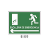 Placa de Emergencia/Evacuación Tipo 2 (Placa - Clase B)//Emergency/Evacuation Signboard Type 2 (Plastic Sheet - Class B)