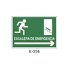 Placa de Emergencia/Evacuación Tipo 2 (Lámina - Clase A)//Emergency/Evacuation Signboard Type 2 (Plastic Sheet - Class A)