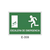 Placa de Emergencia/Evacuación Tipo 2 (Lámina - Clase A)//Emergency/Evacuation Signboard Type 2 (Plastic Sheet - Class A)