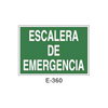 Placa de Emergencia/Evacuación Tipo 2 (Lámina - Clase A)//Emergency/Evacuation Signboard Type 2 (Plastic Sheet - Class A)