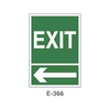 Placa de Emergencia/Evacuación Tipo 2 (Placa - Clase B)//Emergency/Evacuation Signboard Type 2 (Plastic Sheet - Class B)