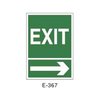 Placa de Emergencia/Evacuación Tipo 2 (Placa - Clase B)//Emergency/Evacuation Signboard Type 2 (Plastic Sheet - Class B)