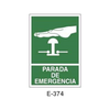 Placa de Emergencia/Evacuación Tipo 3 (Lámina - Clase A)//Emergency/Evacuation Signboard Type 3 (Plastic Sheet - Class A)