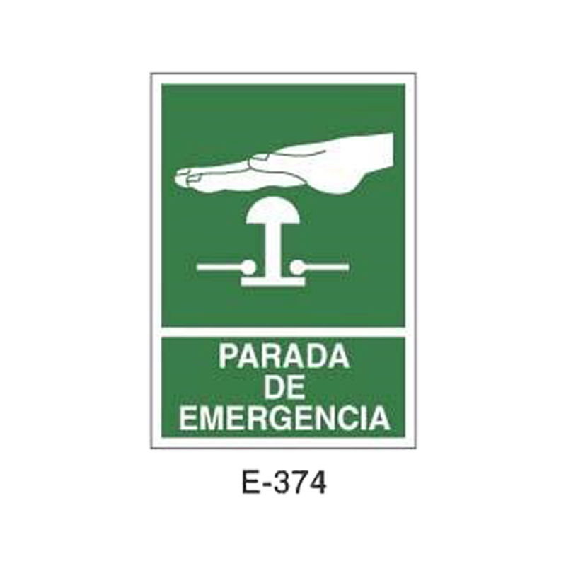 Placa de Emergencia/Evacuación Tipo 3 (Placa - Clase B)//Emergency/Evacuation Signboard Type 3 (Plastic Sheet - Class B)