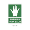 Placa de Emergencia/Evacuación Tipo 3 (Lámina - Clase A)//Emergency/Evacuation Signboard Type 3 (Plastic Sheet - Class A)