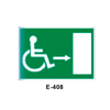 Placa de Emergencia/Evacuación para Minusválidos (Lámina - Clase A)//Emergency/Evacuation Signboard for Disabled People (Plastic Sheet - Class A)