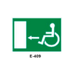 Placa de Emergencia/Evacuación para Minusválidos (Lámina - Clase A)//Emergency/Evacuation Signboard for Disabled People (Plastic Sheet - Class A)