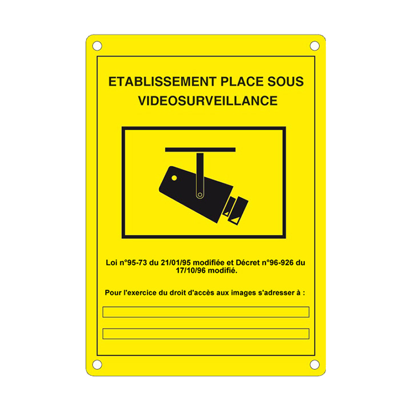Placa CCTV Homologada (Francés)//CCTV Plate Approved (French)
