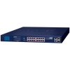 Switch PoE+ PLANET™ de 12 PoE+, 4 UltraPoE (+2 TP y +2 SFP) con LCD - 300W//PLANET™ 12-Port 10/100TX 802.3at PoE + 4-Port 10/100TX 802.3bt PoE + 2-Port Gigabit TP + 2-Port SFP Ethernet Switch with LCD Management - 300W