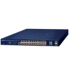 Switch Gigabit Gestionable UltraPoE PLANET™ de 24 Puertos (+2 SFP) Capa 2 - 240W//4-Port 10/100/1000T 802.3bt PoE + 20-Port 10/100/1000T 802.3at PoE + 2-Port Gigabit TP/SFP Combo Managed Switch - L2/L4 (240W)