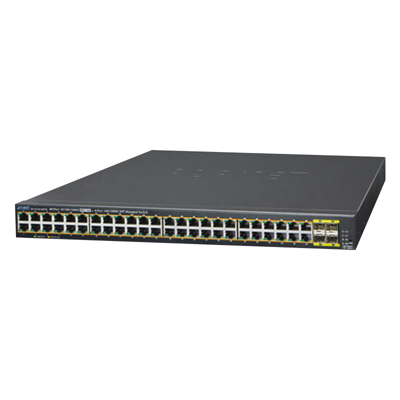 Switch Gigabit Gestionable PoE+ PLANET™ de 48 Puertos (+4 SFP) Capa 2 - 440W//PLANET™ 48-Ports (+4 SFP) PoE+ Gigabit Manageable L2 Switch - 440W