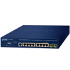 Switch Gigabit Gestionable UltraPoE PLANET™ de 8 Puertos (+2 SFP) Capa 2 - 240W//PLANET™ 2-Port 10/100/1000T 802.3bt PoE + 6-Port 10/100/1000T 802.3at PoE + 2-Port 100/1000X SFP Managed Switch - L2/L4 (240W)
