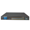 Switch Gestionable PLANET™ 24 Puertos Ultra PoE + 4 Puertos 10G SFP+ con Pantalla Táctil LCD - L2+ con Enrutado Estático L3 (600W)//PLANET™ 24-Port Ultra PoE + 4-Port 10G SFP+ Managed Switch with LCD Touch Screen - L2+ with L3 Static Routing (600W)
