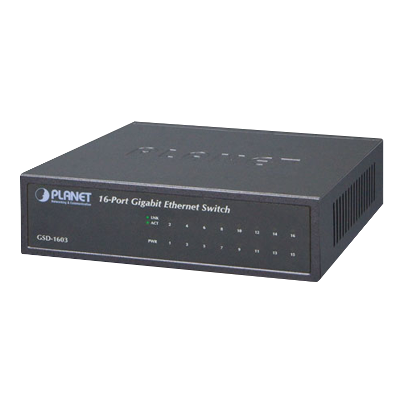 Switch PLANET™ 10/100/1000Mbps (16 Puertos)//PLANET™ 10/100/1000Mbps Switch (16 Ports)