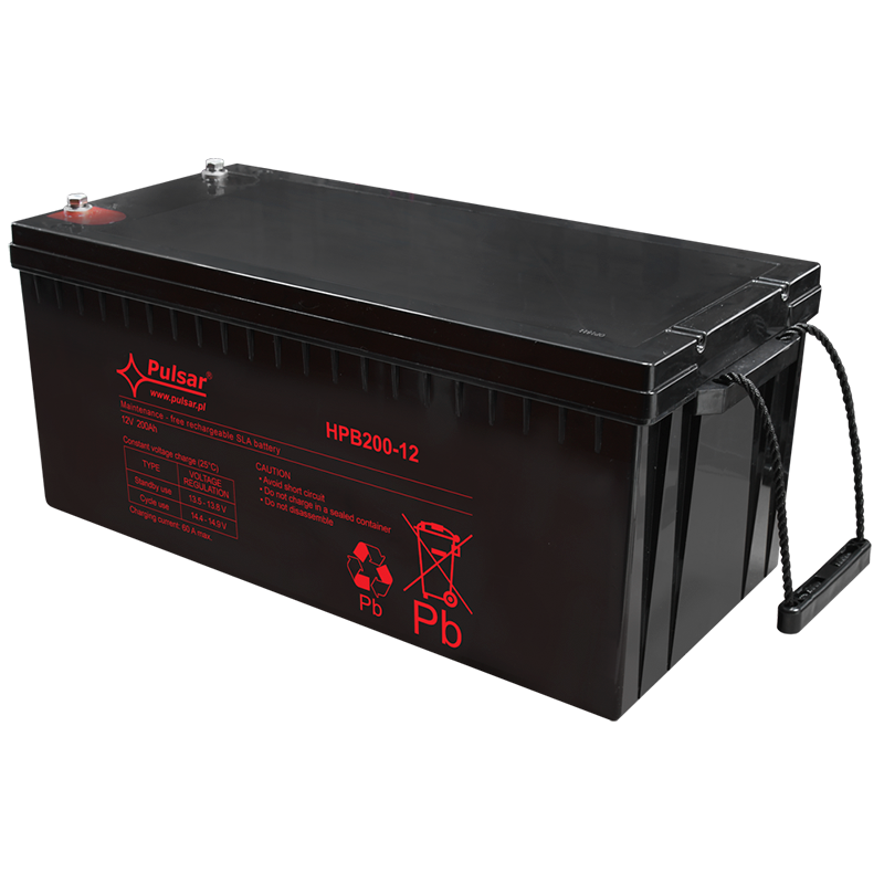 Batería PULSAR® Serie HPB 12VDC 200 Ah (Duración 5-8 Años)//PULSAR® HPB Serie 12 VDC/200Ah Battery (5-8 Years Lifespan)