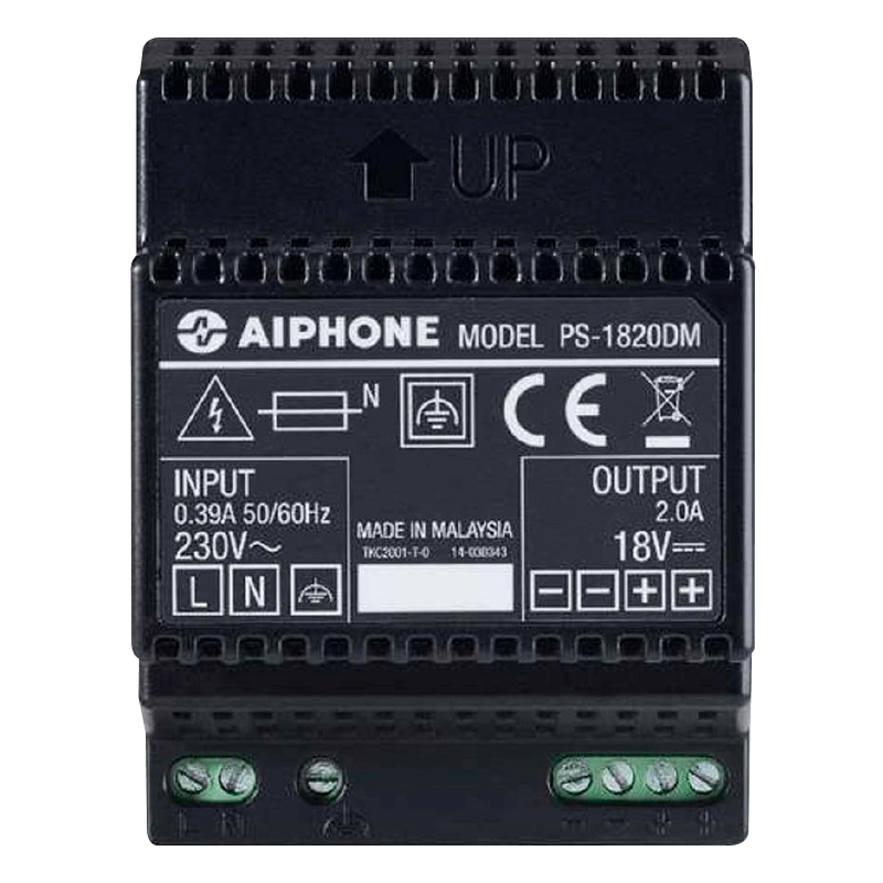 Fuente de Alimentación AIPHONE™ PS-1820DM (Carril DIN)//AIPHONE™ PS-1820DM Power Supply Unit (DIN Rail)