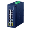 Switch Ethernet Industrial Combinado PLANET™ de 8 x 10/100TX + 2 Puertos Gigabit TP/SFP//PLANET™ Industrial 8-Port 10/100TX + 2-Port Gigabit TP/SFP Combo Ethernet Switch