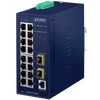 Switch Gestionable Industrial PLANET™ de 16 Puertos (+2 SFP) - Capa 2 (L2/L4)//PLANET™ Industrial 16-Port 10/100/1000T + 2-Port 100/1000X SFP Managed Switch - L2/L4