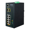 Switch Gigabit Industrial PoE+ PLANET™ de 4+4 Puertos (+2 SFP) Capa 2+ - Carril DIN (144W)//PLANET™ 4+4-Ports (+2 SFP) PoE+ Industrial Manageable Gigabit Switch - L2+ - DIN Rail (144W)