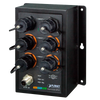 Switch Industrial Gestionable PLANET™ EN50155 de 4 Puertos 802.3at PoE+ + 2 Puertos 10/100/1000T - Capa 2+ - Carril DIN (144W)//PLANET™ Industrial EN50155 4-Port 10/100/1000T 802.3at PoE + 2-Port 10/100/1000T Managed Switch (Din Rail) - L2+ (144W)