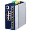 Switch Gestionable Industrial PLANET™ de 8 Puertos (+8 1G/2.5G SFP) Carril DIN - Capa 3//PLANET™ Industrial L3 8-Port 10/100/1000T + 8-Port 1G/2.5G SFP Managed Ethernet Switch
