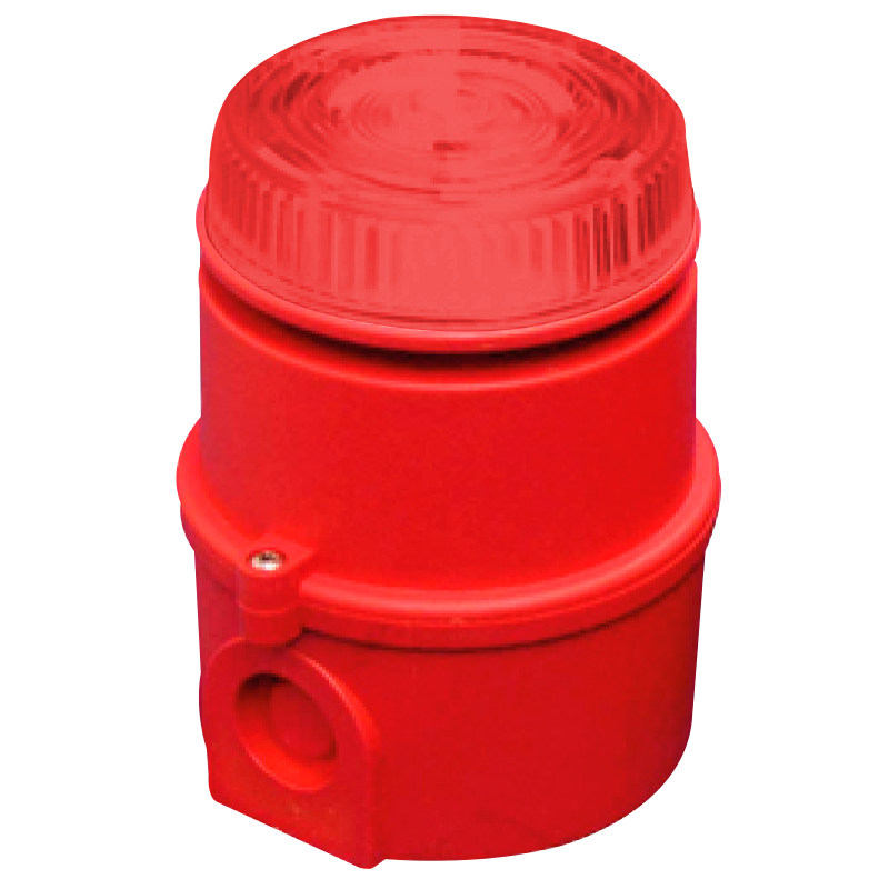Sirena Flash IP65 PFANNENBERG™ de Lente Roja EN54/3 y EN54/23//PFANNENBERG™ IP65 EN54/3 and EN54/23 Red Lens Flash Sounder