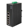 Switch Smart Industrial PoE+ PLANET™ de 5 Puertos (4 PoE) - Carril DIN (120W)//PLANET™ 5-Port 10/100Mbps with 4-Port PoE Industrial Web Smart Ethernet Switch - DIN Rail (120W)