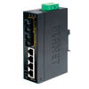 Switch Industrial PLANET™ de 4 Puertos  (+2 SC MonoModo) - Carril DIN//PLANET™ 4-Port 10/100Base-TX + 2-Port 100Base-FX Industrial Fast Ethernet Switch - DIN Rail