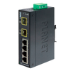 Switch Industrial PLANET™ de 4 Puertos  (+2 SFP) - Carril DIN//PLANET™ 4-Port 10/100Base-TX + 2-Port 100Base-FX SFP Industrial Ethernet Switch with Wide Operating Temperature - DIN Rail