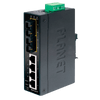 Switch Industrial PLANET™ de 4 Puertos  (+2 SC MultiModo) - Carril DIN//PLANET™ 4-Port 10/100Base-TX + 2-Port 100Base-FX Industrial Ethernet Switch with Wide Operating Temperature - DIN Rail