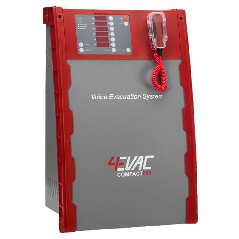 Sistema de Megafonía y Alarma por Voz 4EVAC™ C500/1 Todo-En-Uno - EN 54 200W//4EVAC™ C500/1 All-In-One Public Address and Voice Alarm System - EN 54 200W