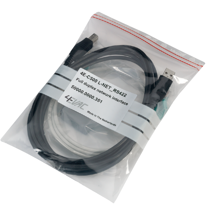 Cable Adaptador 4EVAC-RS422 para Conexión a PC (4E-C500-RS422)//4EVAC-RS422 Adapter Cable for PC Connection (4E-C500-RS422)