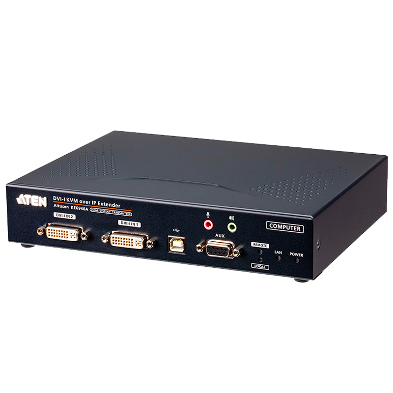 Transmisor KVM ATEN™ por IP DVI-I Dual Display USB//ATEN™ DVI-I Dual Display KVM over IP Transmitter