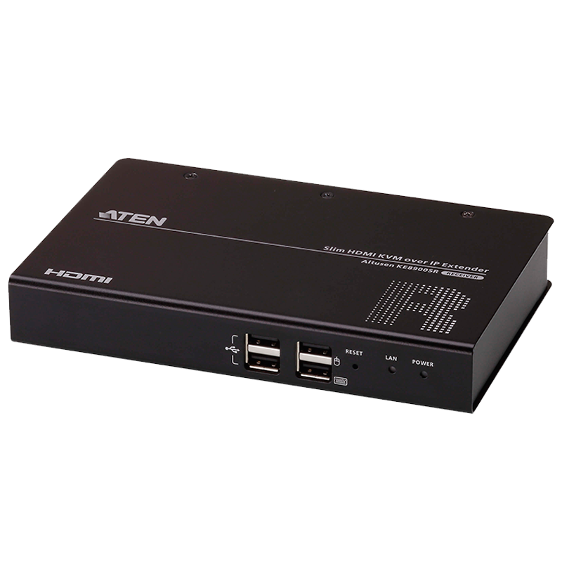 Receptor KVM ATEN™ por IP HDMI Single Display USB formato compacto //ATEN™ Slim HDMI Single Display KVM over IP Receiver