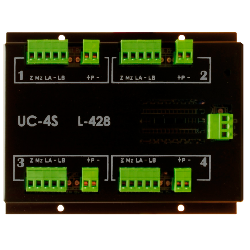 Unidad de Control Remoto SMC™ UC-4S para 4 Zonas (Sólo Señalización)//SMC™ UC-4S Remote Control Unit for 4 Zones (Signaling Only)