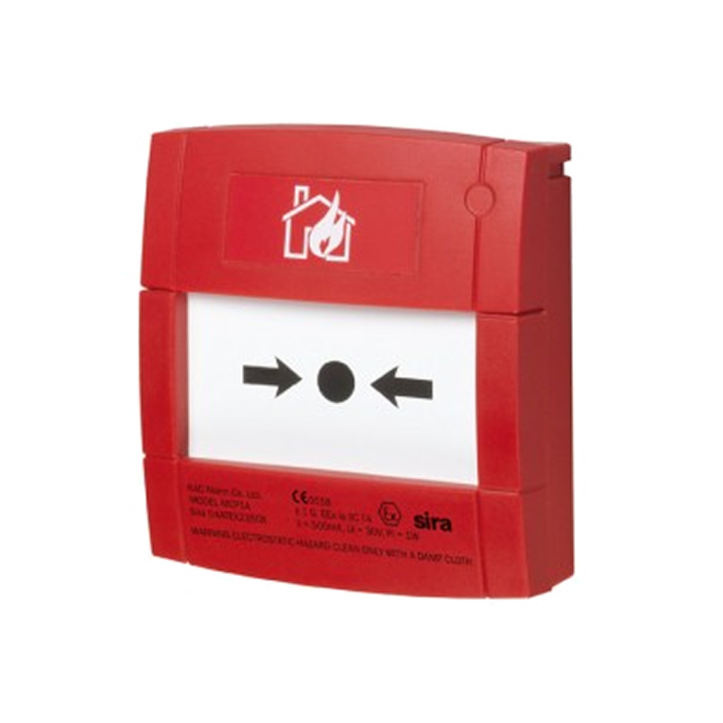 Pulsador KAC® de Alarma Convencional EEx IA para Interiores//KAC® Push Button of EEX ia Conventional Alarm for Indoors