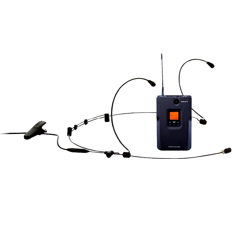 Micrófono de Diadema OPTIMUS™ MI-MAU16 Inalámbrico UHF//OPTIMUS™ MI-MAU16 Wireless UHF Headband Microphone