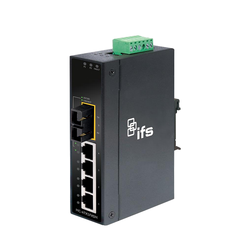Conversor Ethernet-FO UTC™ IFS® MC-4TX2FX//UTC™ IFS® MC-4TX2FX Ethernet-FO Converter