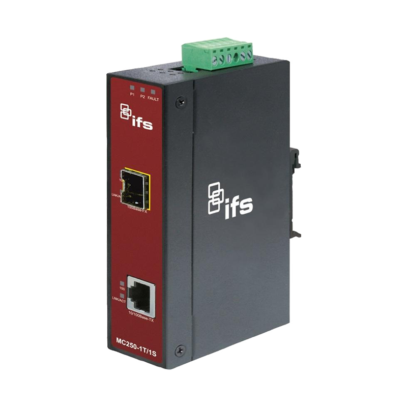 Conversor Industrial UTC™ IFS® de FastEthernet a Fibra (1 x SFP) - Carril DIN//UTC™ IFS® 1-Port (1 x SFP) Industrial Non-Manageable FastEthernet Media Converter - DIN Rail