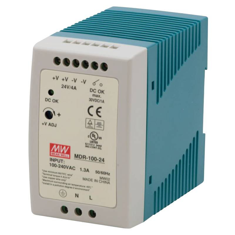 Fuente MEANWELL® MDR-100//MEANWELL® MDR-100 Power Supply Unit