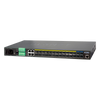 Switch Gestionable Metro Apilable PLANET™ de 24 Puertos 100/1000BASE-X SFP + 4 10G SFP+ - L3
//PLANET™ 24-Port 100/1000BASE-X SFP + 4-Port 10G SFP+ Metro Ethernet Switch - L3